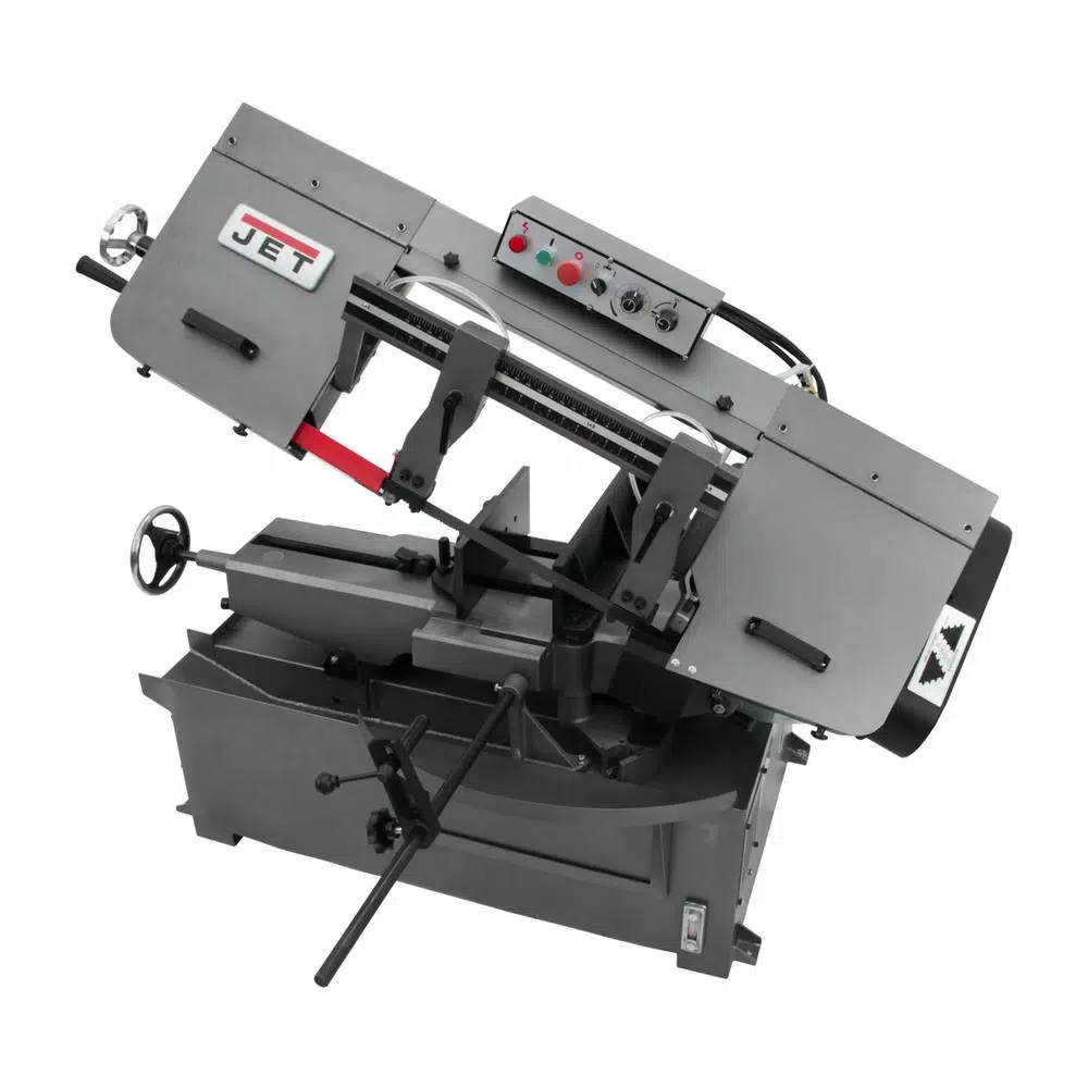 Jet 1 HP Metalworking Horizontal Mitering Bandsaw, 10 in. x 14 in., 230V/460V 3Ph