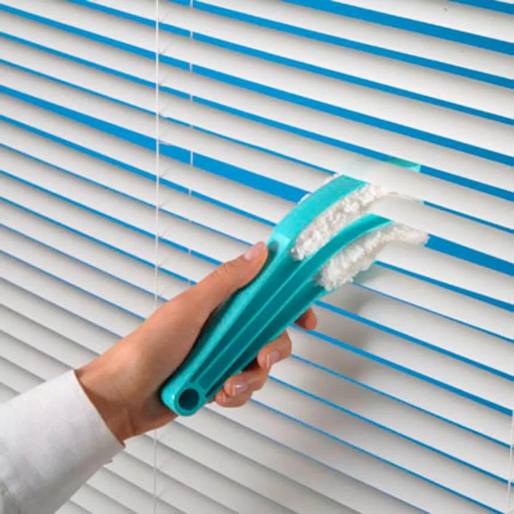 Unbranded Leifheit Microfiber Venetian Blind Duster with Dual-Sided Cleaning Pads