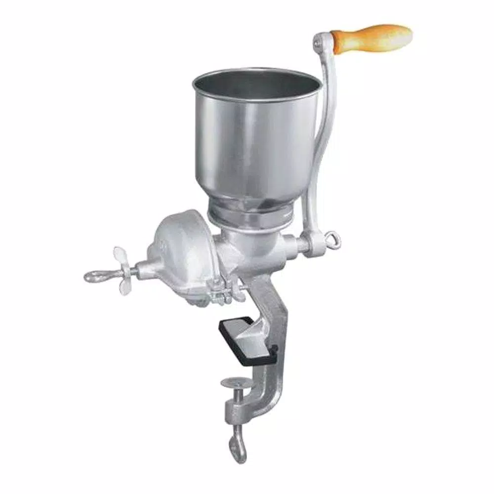 Weston Heavy Duty Cast Iron Manual Grain and Corn Mill with Adjustable Burrs