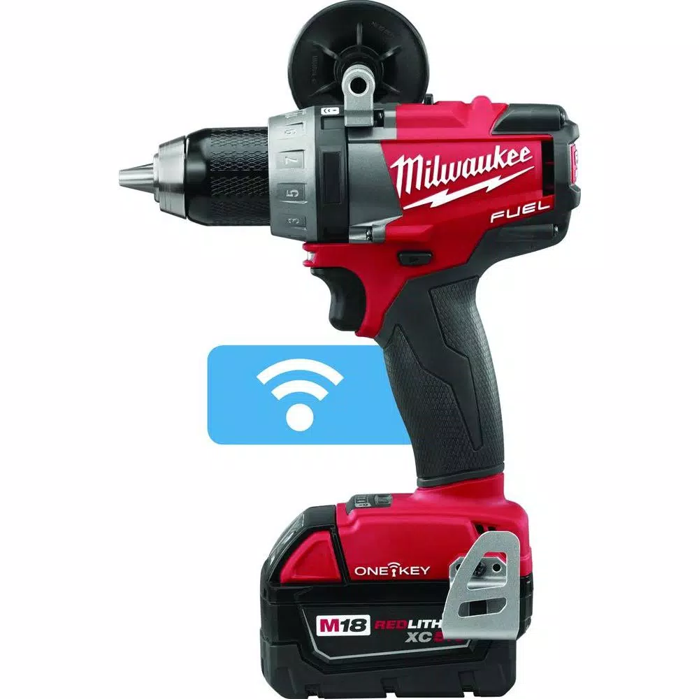 Milwaukee M18 FUEL ONE-KEY 1/2 in. Brushless Cordless Drill/Driver Kit with Titanium Shockwave Bit Set