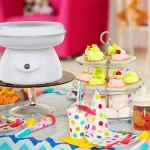 Chef Buddy White Countertop Cotton Candy Machine, 450W thumbnail 5