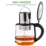 Ovente 3.4-Cup Glass Tea Kettle with Loose-Leaf Tea Infuser, Compatible with KG612S (FGK27B) thumbnail 9