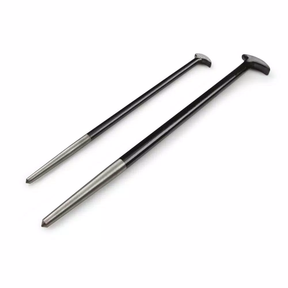 TEKTON 2-Piece Rolling Head Pry Bar Set, 12 in. and 16 in.