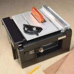 MicroLux Mini Tilt Arbor Table Saw - Variable Speed Benchtop Hobby Saw for Wood, Plastic, and Metal thumbnail 2