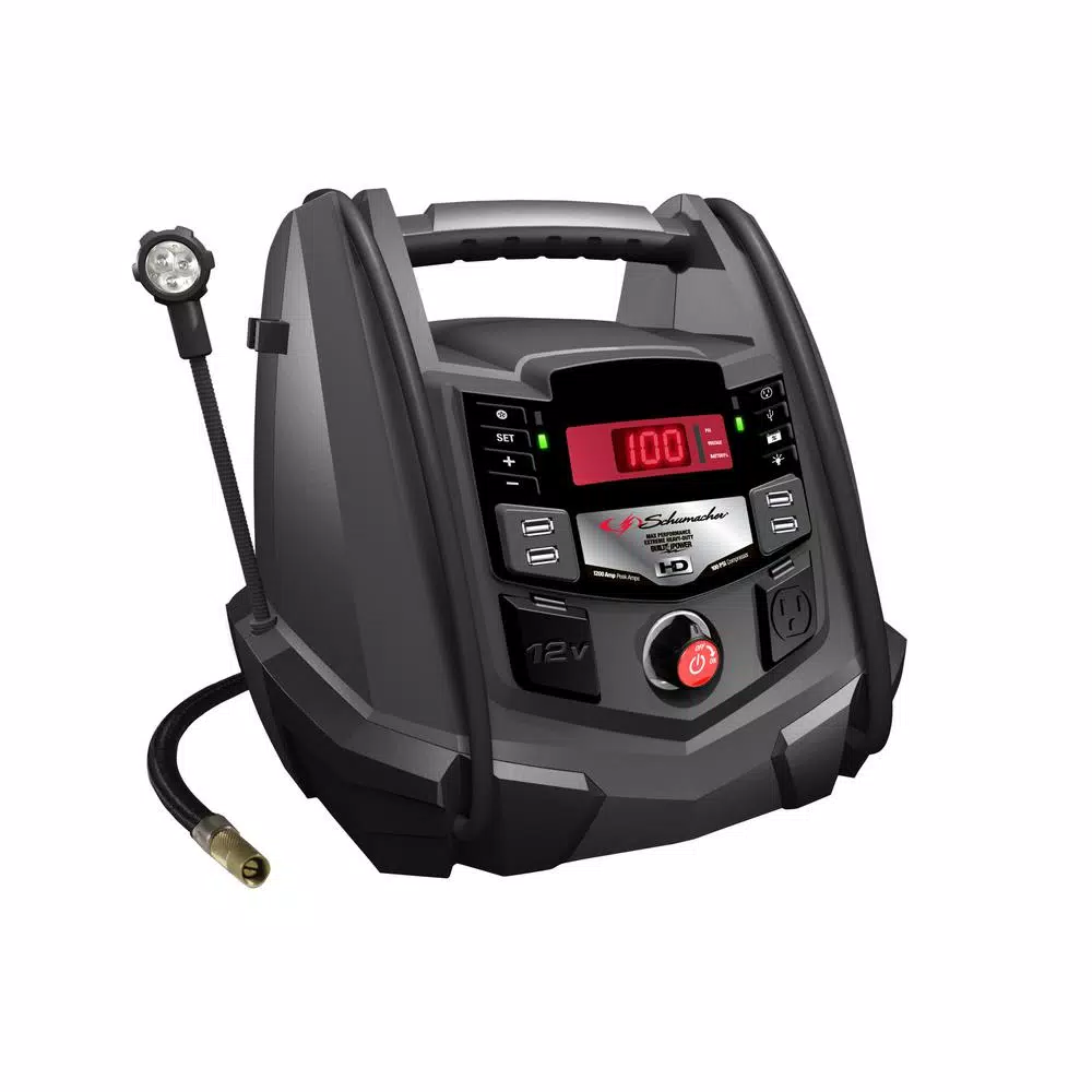 Schumacher Schu Eco Energy SJ1289 1200 Peak Amp Portable Power Station & Jump Starter