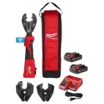 Milwaukee M18 FORCE LOGIC 6-Ton Cordless Utility Crimping Kit with BG-D3 Jaw thumbnail 1