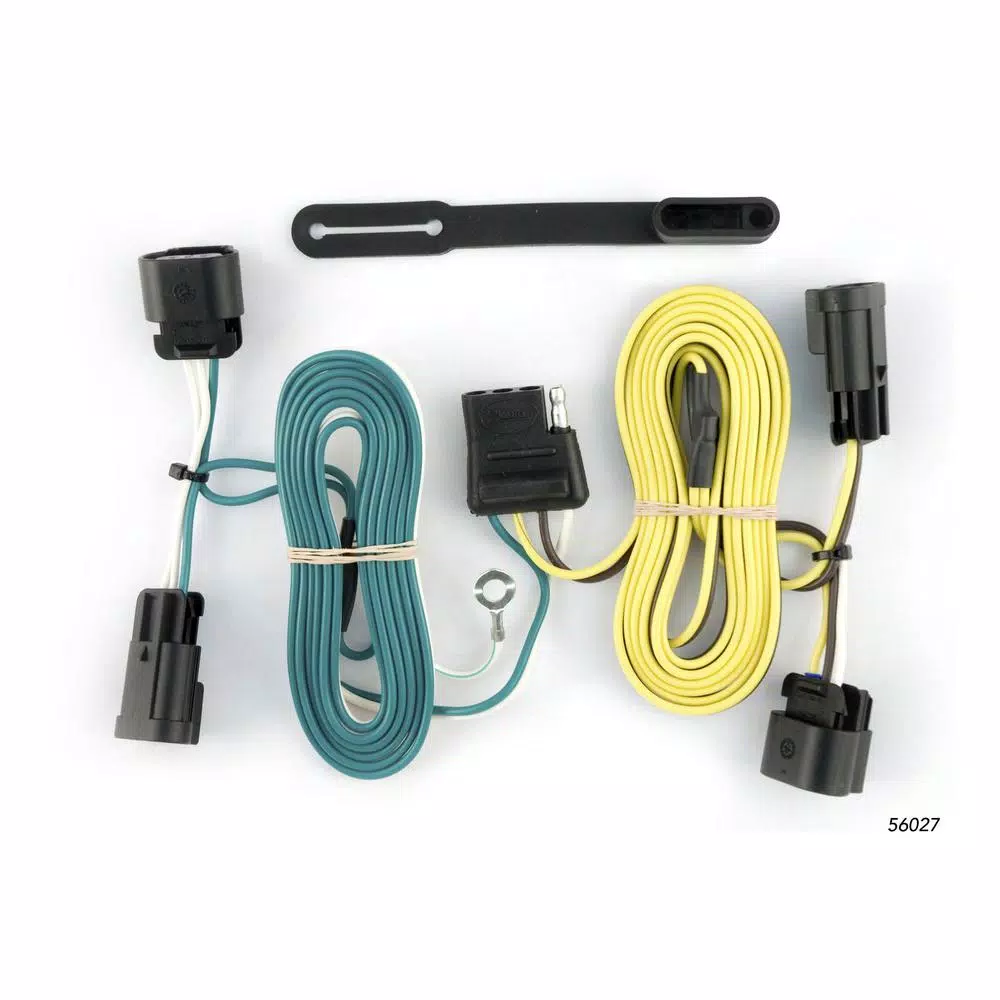 CURT Custom Vehicle-Trailer Wiring Harness, 4-Way Flat for Buick Enclave, Chevrolet Malibu & Traverse