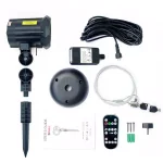 LEDMALL 3-in-1 RGB Outdoor Laser Projector, 18 Moving Patterns for Christmas, Halloween & Garden Decor thumbnail 2