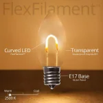 Wintergreen Lighting FlexFilament C9 LED Shatterproof Warm White Vintage Edison Replacement Bulbs (5-Pack) thumbnail 2