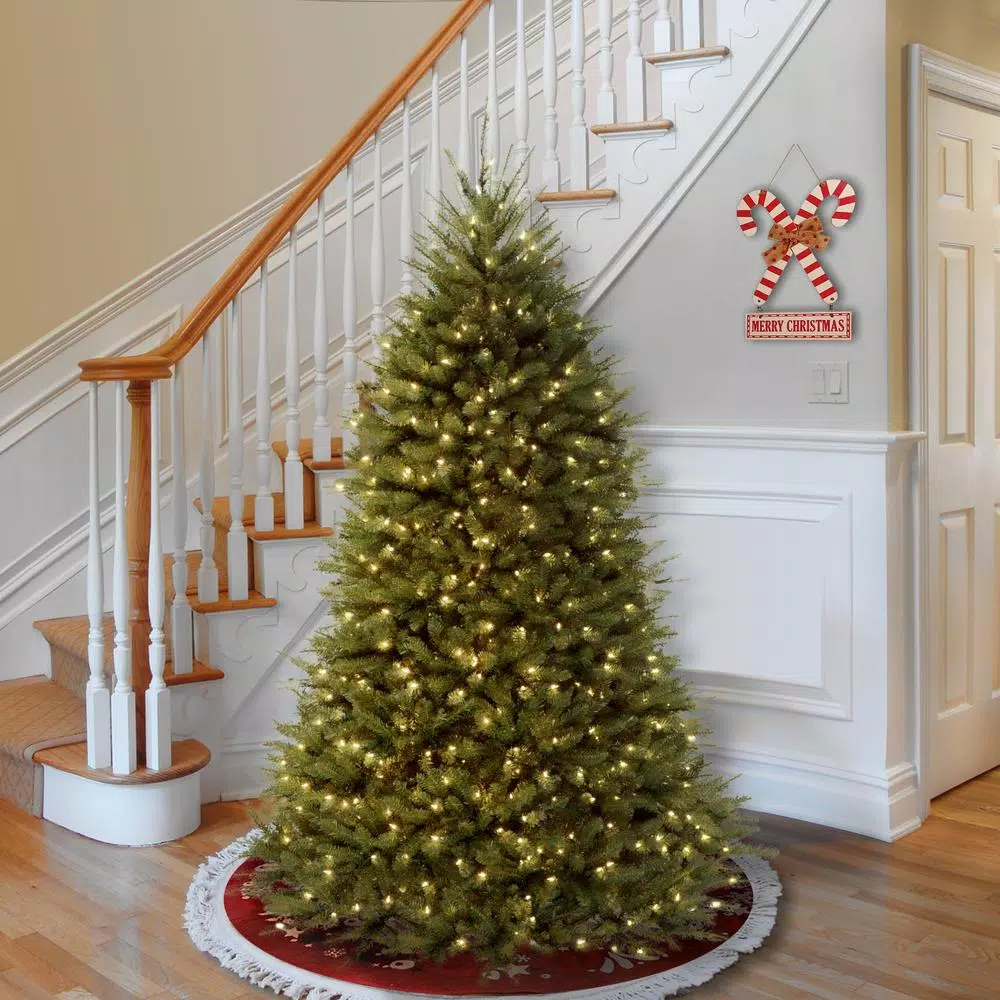 National Tree Company 6 ft. Dunhill Fir Artificial Christmas Tree with 600 Clear Warm White Lights
