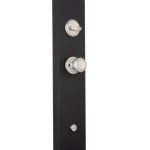 Kwikset Hawthorne Satin Nickel Single Cylinder Handleset with Cameron Knob and SmartKey Security thumbnail 2