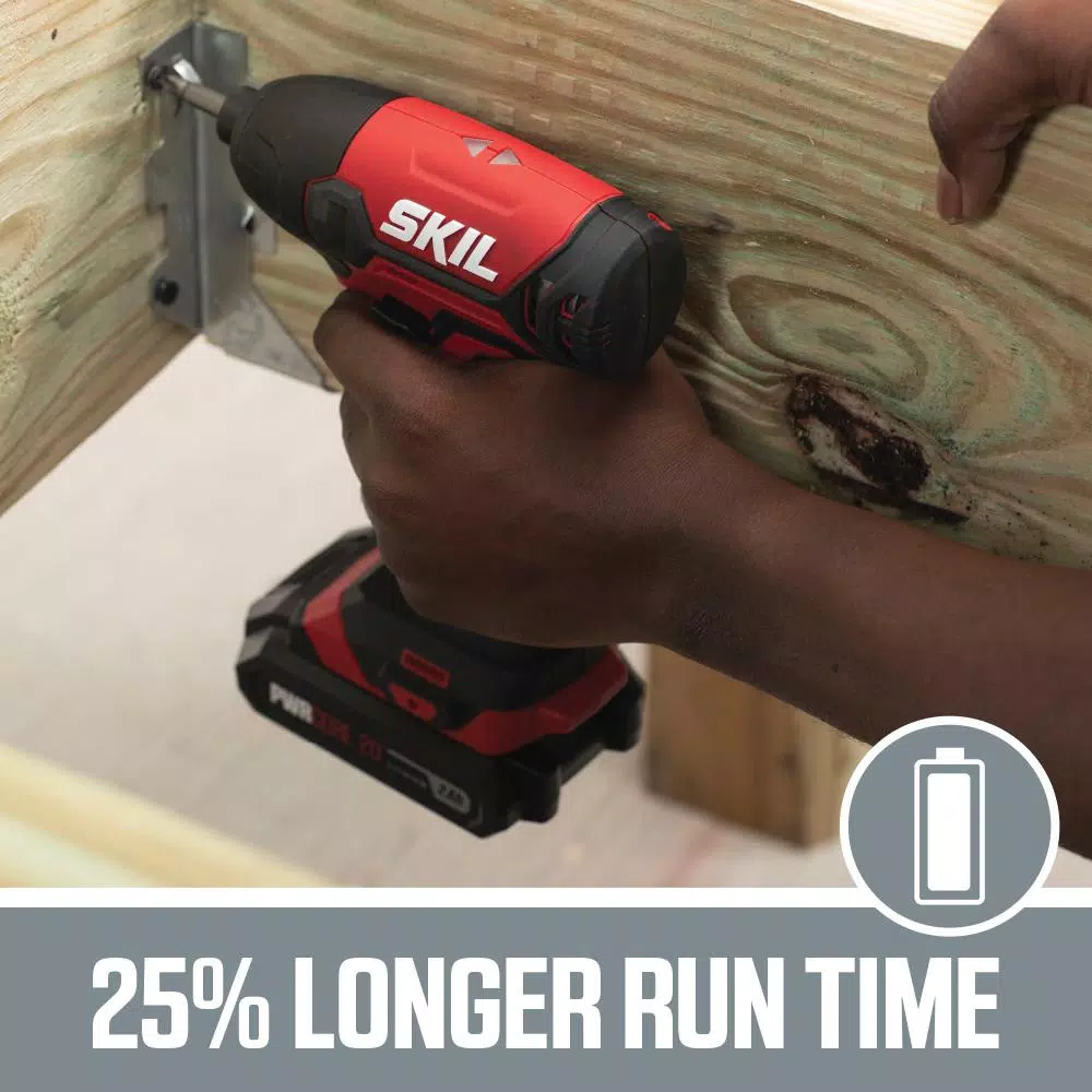 SKIL 20V PWRCORE Lithium-Ion Cordless 1/4 in. Hex Impact Driver Kit