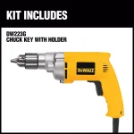 DEWALT 7 Amp 3/8 in. Variable Speed Reversing Corded Drill thumbnail 2