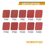 POWERTEC 1 in. x 42 in. 240 Grit Aluminum Oxide Sanding Belt (10-Pack) thumbnail 2