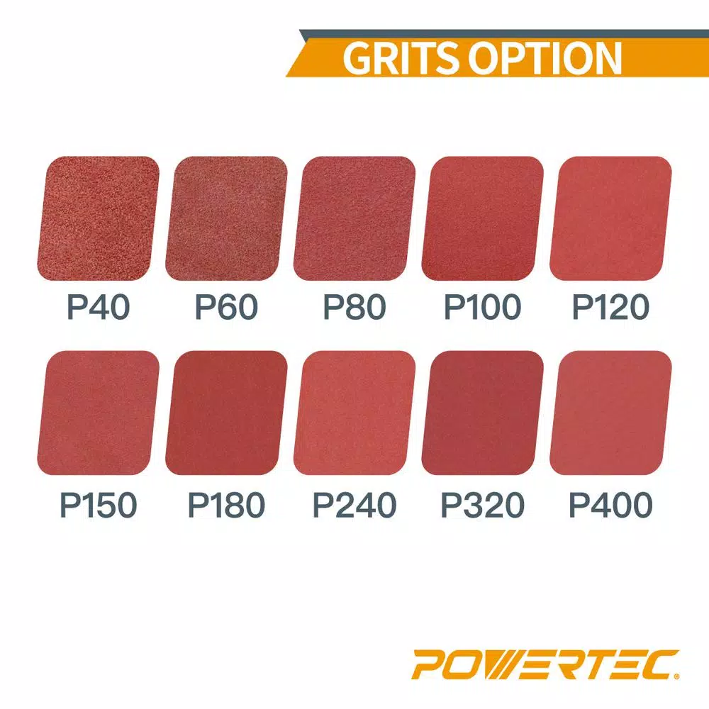 POWERTEC 1 in. x 42 in. 240 Grit Aluminum Oxide Sanding Belt (10-Pack)