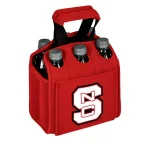 Picnic Time North Carolina State University Wolfpack 6-Bottle Insulated Neoprene Beverage Carrier - Red thumbnail 1