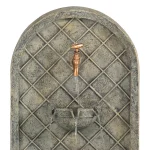Sunnydaze Decor Messina Resin French Limestone Solar Outdoor Wall Fountain thumbnail 2