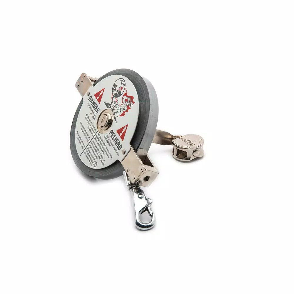 Lufkin 1/2 in. x 66 ft. Oil Gauging Tape Measure, Chrome Clad Double Duty