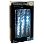Unbranded Brite Star 8-Count Snowfall Crystal White LED Icicle Lights, 7 ft. thumbnail 2