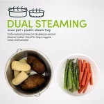 Aroma 20-Cup SmartCarb Digital Rice Cooker and Food Steamer, Stainless Steel thumbnail 5