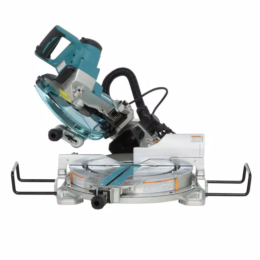Makita 10 in. Dual Bevel Sliding Compound Miter Saw with Laser & Bonus 16-Gauge Finish Nailer