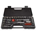 Stalwart 52-Piece SAE and Metric Socket Set with 1/4, 3/8, and 1/2 Drive Ratchets thumbnail 1
