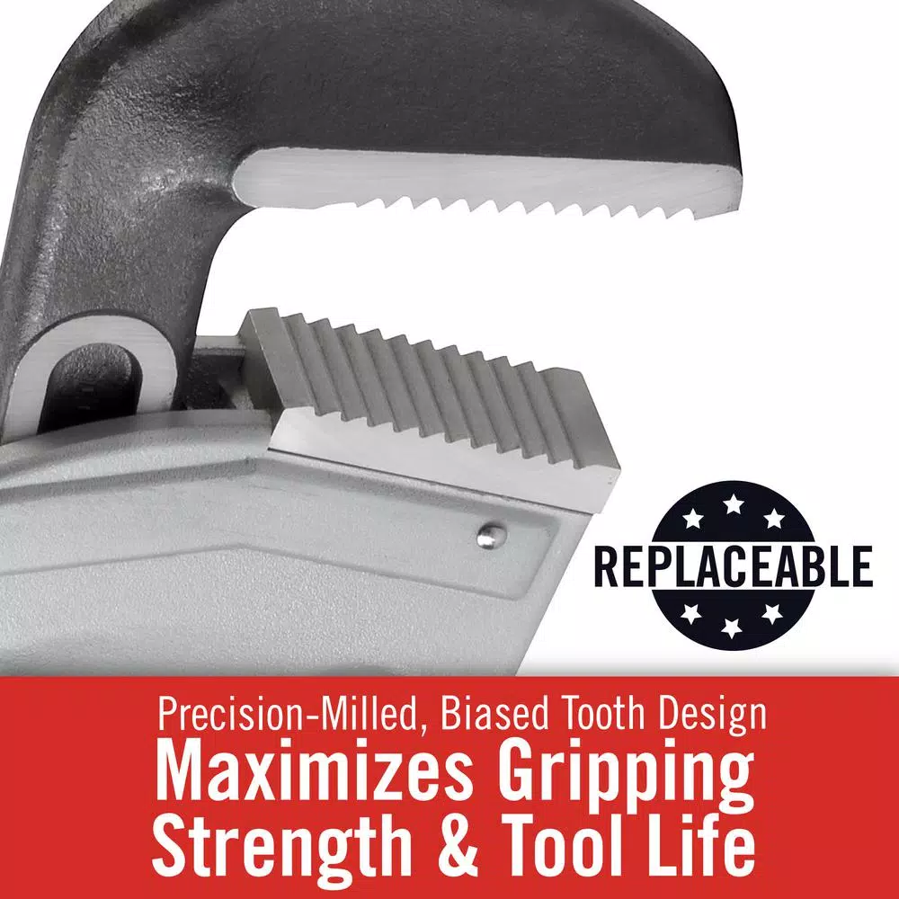 RIDGID 848 48 in. Aluminum Straight Pipe Wrench