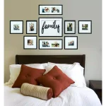 Pinnacle Gallery Perfect 9-Piece Family Decor Black Wood Collage Picture Frame Set thumbnail 2