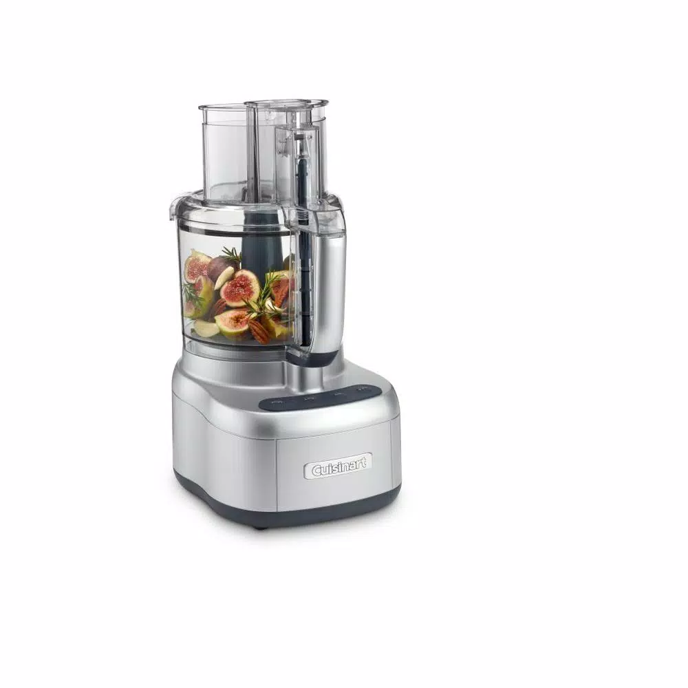 Cuisinart Elemental 11-Cup Food Processor with Stainless Steel Blades and See-Through Lid, Silver
