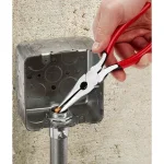 Milwaukee 8 in. Long Nose Pliers with Integrated Wire Cutter and Fish Tape Puller thumbnail 3