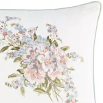 Laura Ashley Harper Green Floral Cotton 18 in. x 18 in. Throw Pillow thumbnail 2