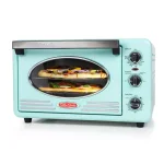 Nostalgia Retro 1500W Aqua Convection Toaster Oven, 12-Slice Capacity with Built-in Timer thumbnail 1