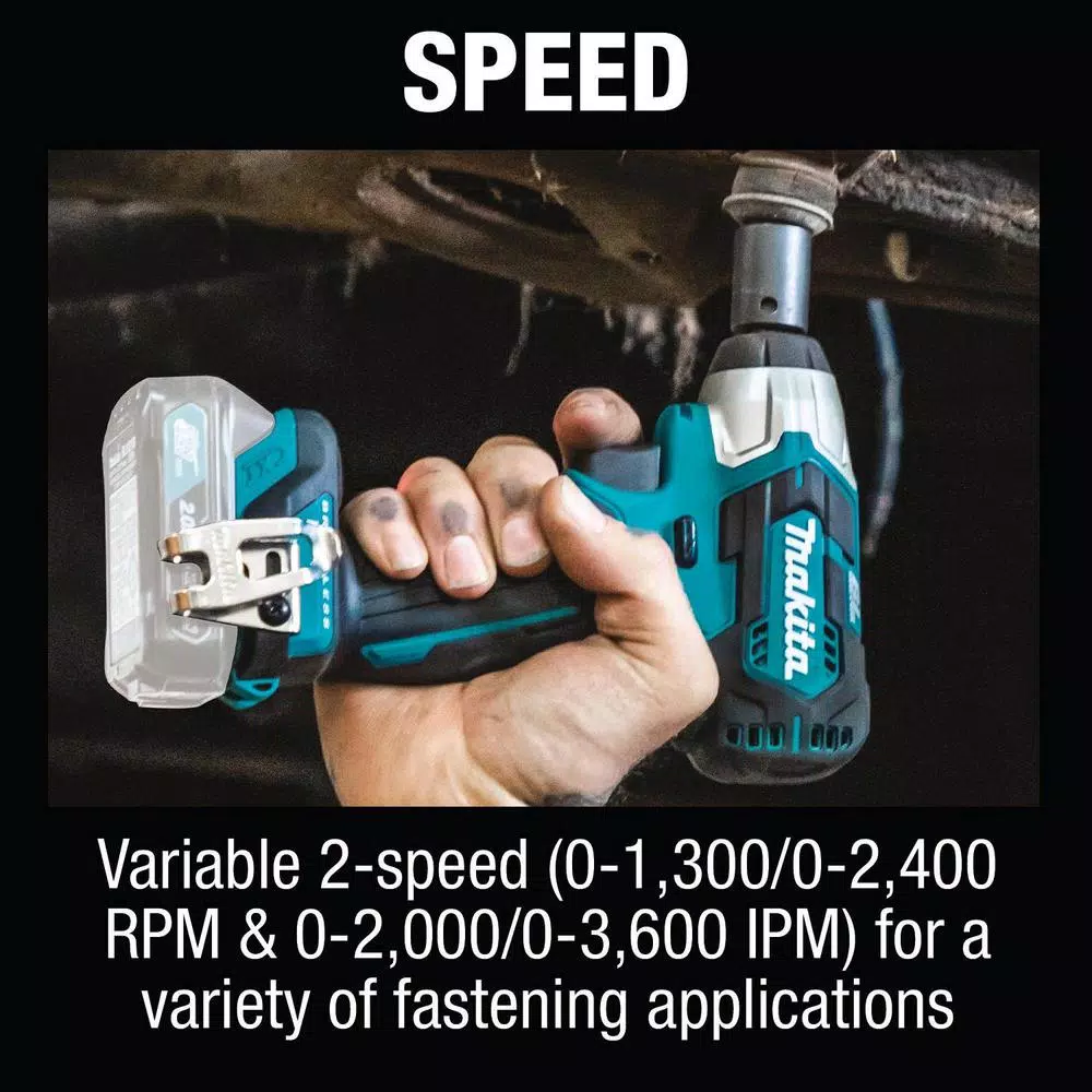 Makita 12V MAX CXT Brushless 3/8 in. Square Drive Cordless Impact Wrench, Tool Only