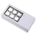 Visol Arctic 6-Piece Stainless Steel Ice Cube Set for Whiskey and Scotch thumbnail 3