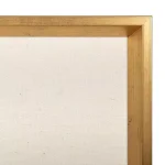 Kate and Laurel Calter Gold Framed Linen Fabric Pinboard Memo Board, White thumbnail 3