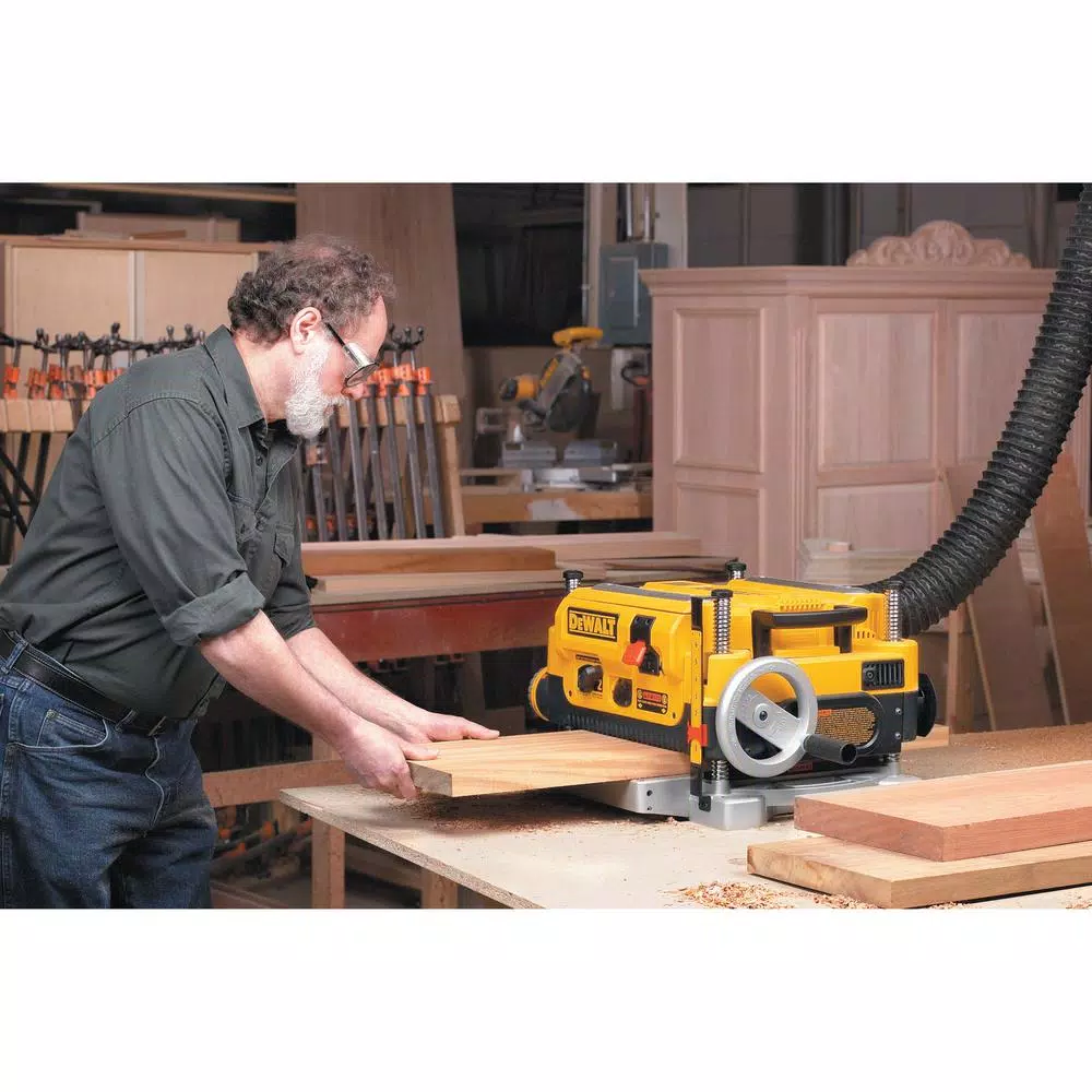DEWALT 13 in. Corded Planer with Bonus Stand, 15 Amp, 20,000 RPM