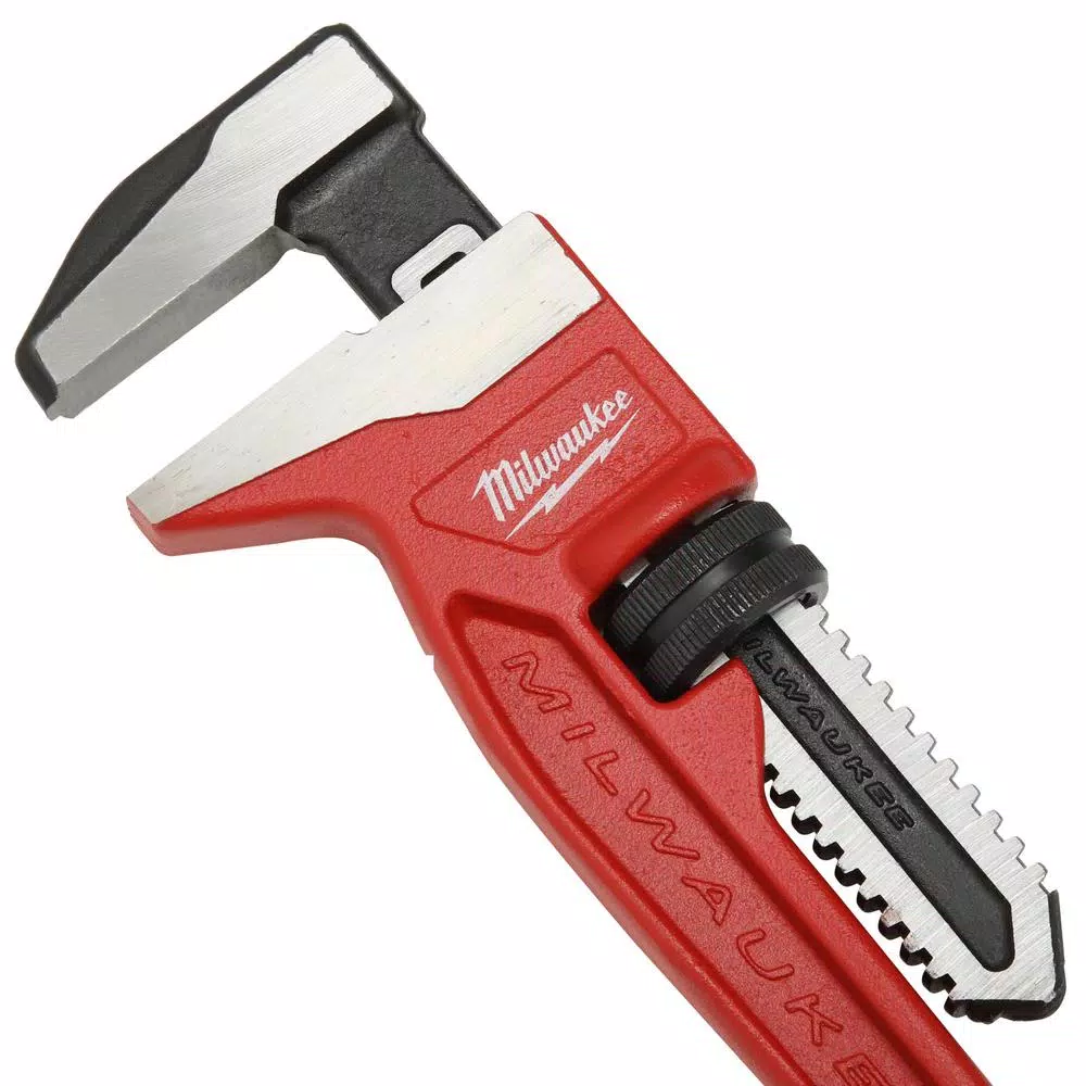 Milwaukee 12 in. Smooth Jaw Pipe Wrench, 2-5/8 in. Capacity