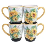 Certified International Sunflower Fields 16-Piece Earthenware Dinnerware Set, Service for 4 thumbnail 4