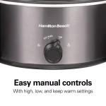 Hamilton Beach 6 Qt. Stovetop Sear and Cook Slow Cooker, Stainless Steel thumbnail 6
