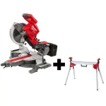 Milwaukee M18 FUEL 10 in. Dual Bevel Sliding Compound Miter Saw with Stand (Tool-Only) thumbnail 1