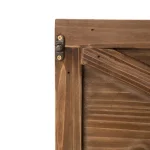 Glitzhome 22.09 in. Natural Wooden Tree Collar - Rustic Farmhouse Christmas Tree Box thumbnail 5