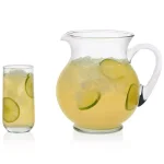 Libbey Acapulco 5-Piece Hand-Blown Glass Pitcher and Drinking Glass Entertaining Set thumbnail 1