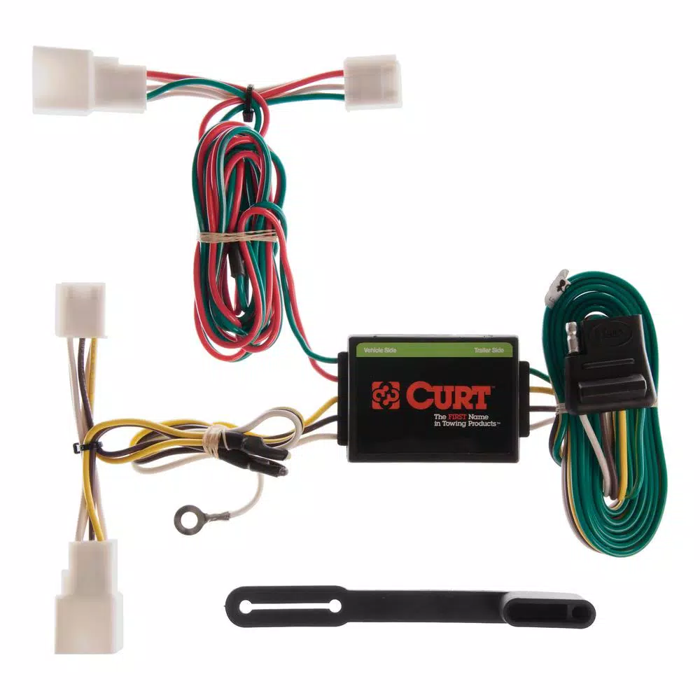 CURT Custom Vehicle-Trailer Wiring Harness for Toyota Camry, 4-Way Flat Output T-Connector