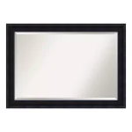 Amanti Art Annatto 41 in. W x 29 in. H Mahogany Wood Framed Beveled Edge Bathroom Vanity Mirror thumbnail 4