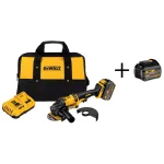 DEWALT FLEXVOLT 60V MAX Brushless 4-1/2 in. to 6 in. Angle Grinder Kit with (2) 6.0Ah Batteries & Charger thumbnail 1