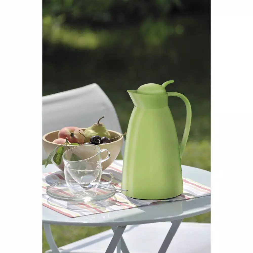 alfi 1.05 Qt. Frosted Plastic Vacuum-Insulated Carafe, Apple Green