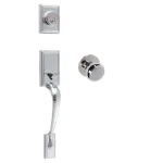 Delaney Kellington Polished Chrome Single Cylinder Deadbolt Entry Door Handleset thumbnail 1