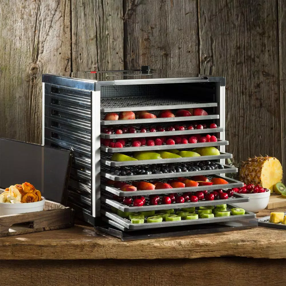 LEM Mighty Bite 10-Tray Food Dehydrator with Temperature Control and 800W Heating Element