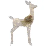 Home Accents Holiday 3 ft LED Lighted White Deer and Doe Set thumbnail 6