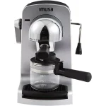 IMUSA 4-Cup Espresso and Cappuccino Maker with Milk Frother, 800W, Grey thumbnail 1